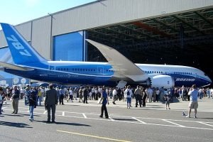 Boeing 787 on rollout