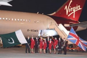 Virgin Atlantic innaugral flight at Islamabad International Airport